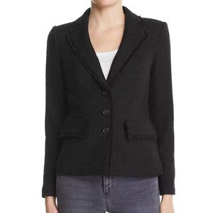 Karl Lagerfeld Paris Black Tweed Blazer